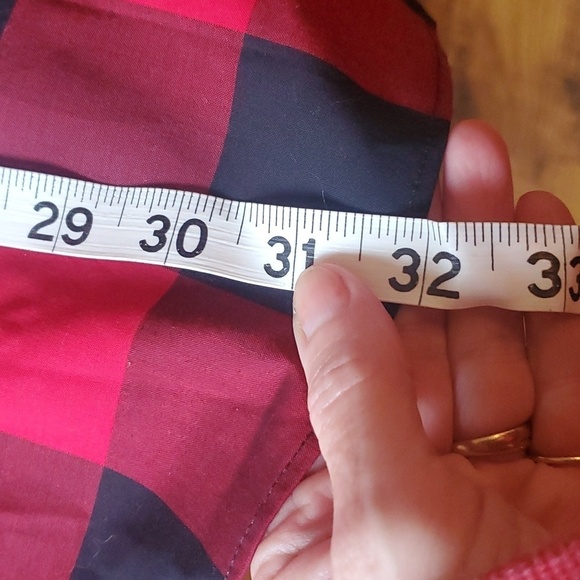 Chaps Icon Black Red Plaid Long Sleeve Casual Button‎ Down Sz. 3X Shirt Tunic - Picture 12 of 12